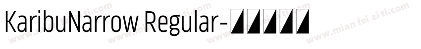KaribuNarrow Regular字体转换